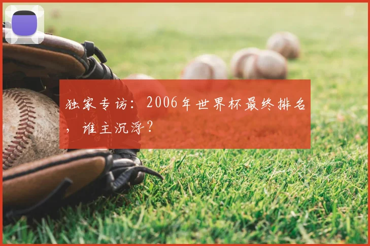 独家专访:2006年世界杯最终排名,谁主沉浮?